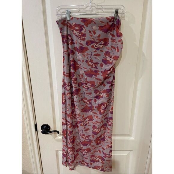 NWOT Free People Floral Mesh Skirt size large - Picture 7 of 9